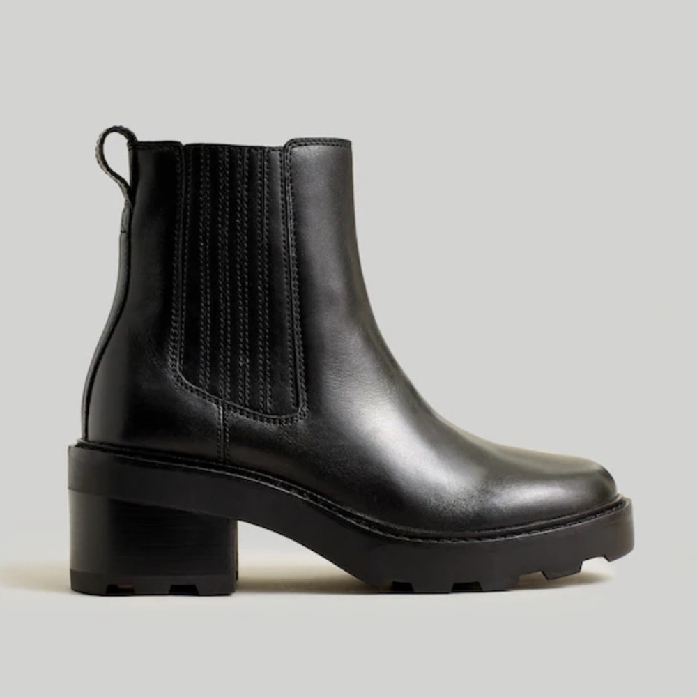 MADEWELL Gwenda Platform Leather Ankle Boot